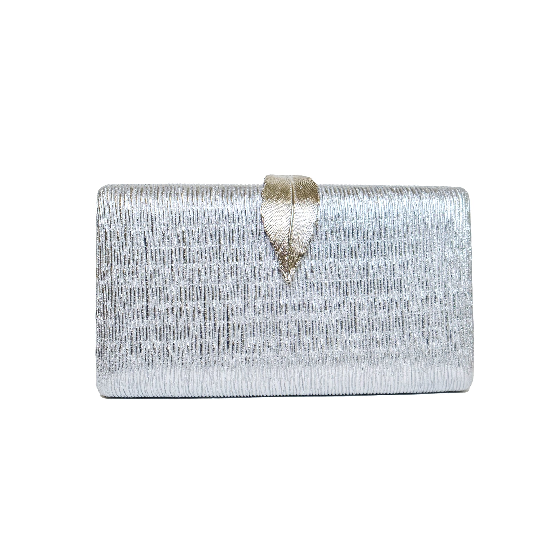 Chokore Chokore Shimmery Leaf Clutch/Handbag (Silver) Chokore Shimmery Leaf Clutch/Handbag (Silver) 