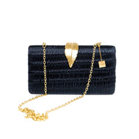 Chokore Chokore Shimmery Leaf Clutch/Handbag (Black)