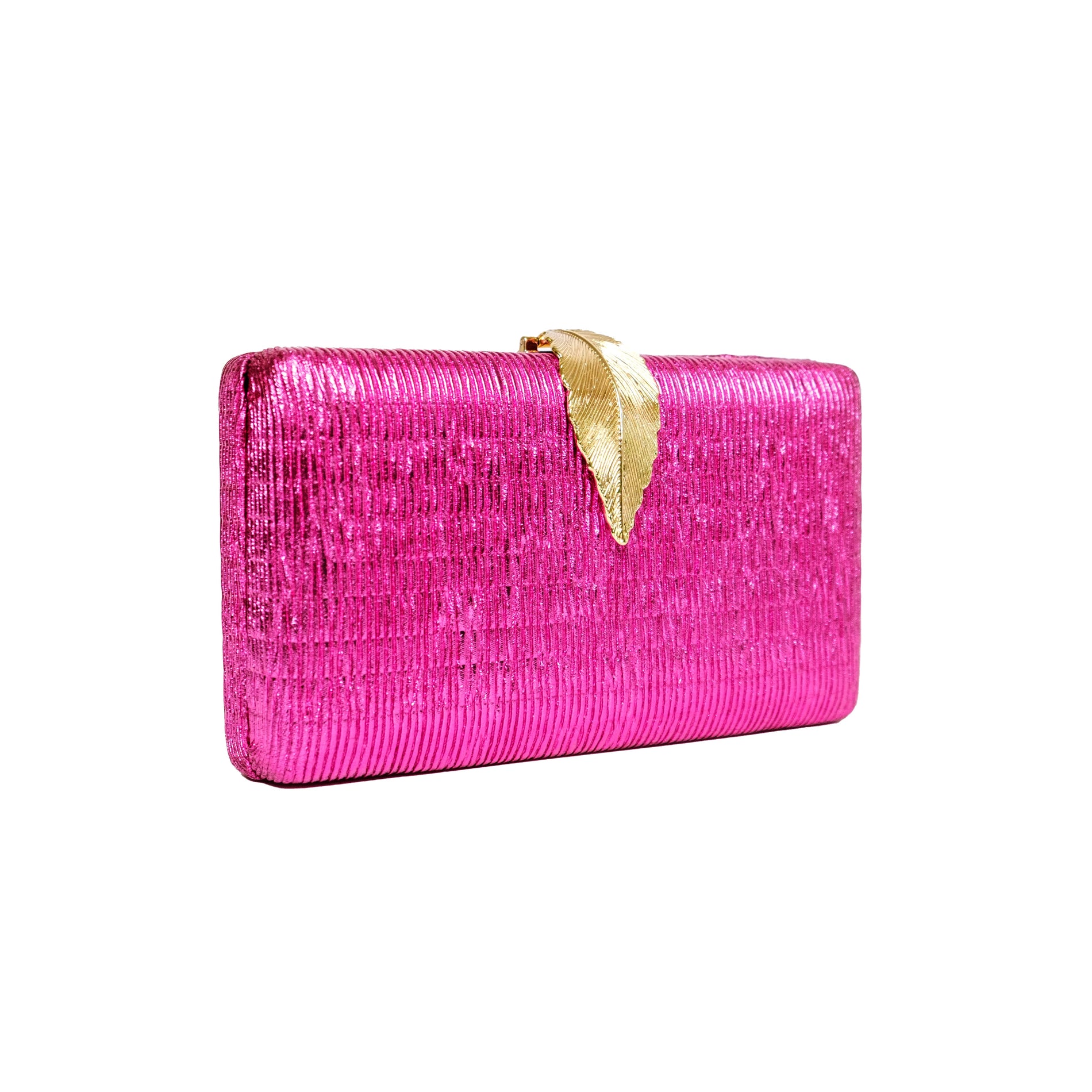 Chokore Chokore Shimmery Leaf Clutch/Handbag (Pink) Chokore Shimmery Leaf Clutch/Handbag (Pink) 