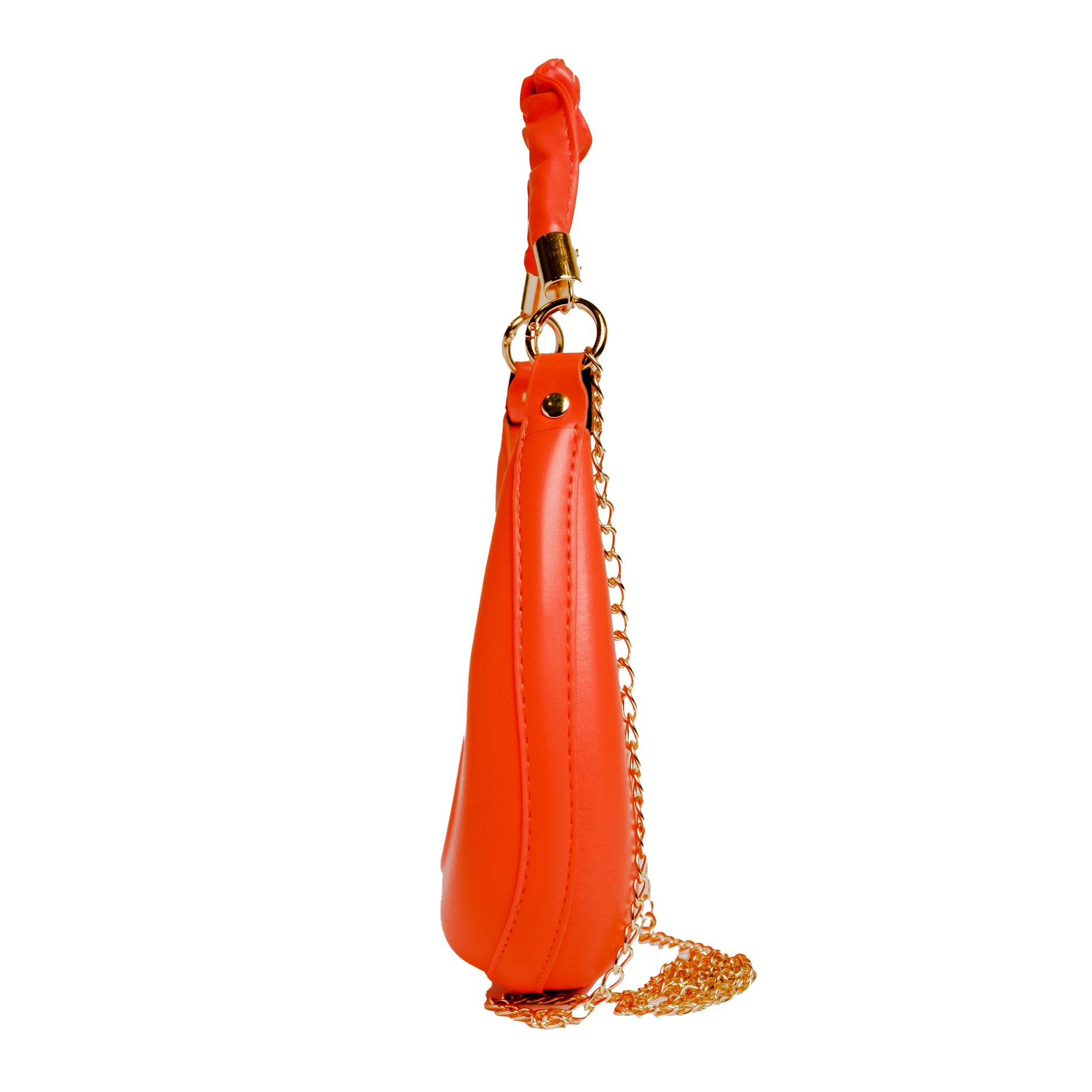 Chokore Chokore Baguette Bag with Gold Chain (Orange) Chokore Baguette Bag with Gold Chain (Orange) 