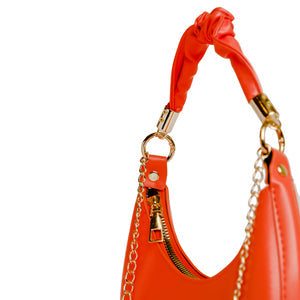 Chokore Chokore Baguette Bag with Gold Chain (Orange) Chokore Baguette Bag with Gold Chain (Orange) 