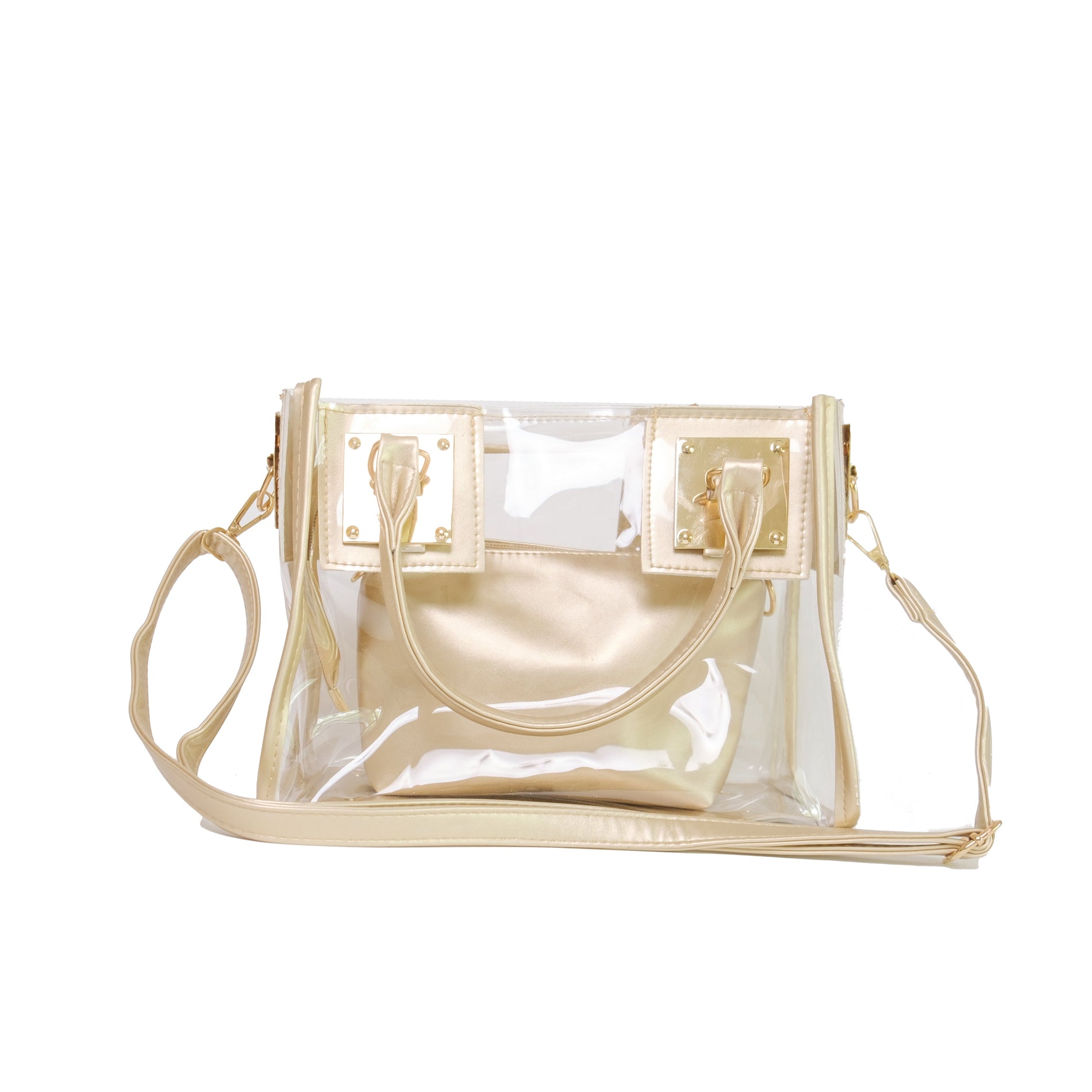 Chokore Chokore Clear Handbag, Set of 2 (Gold) Chokore Clear Handbag, Set of 2 (Gold) 