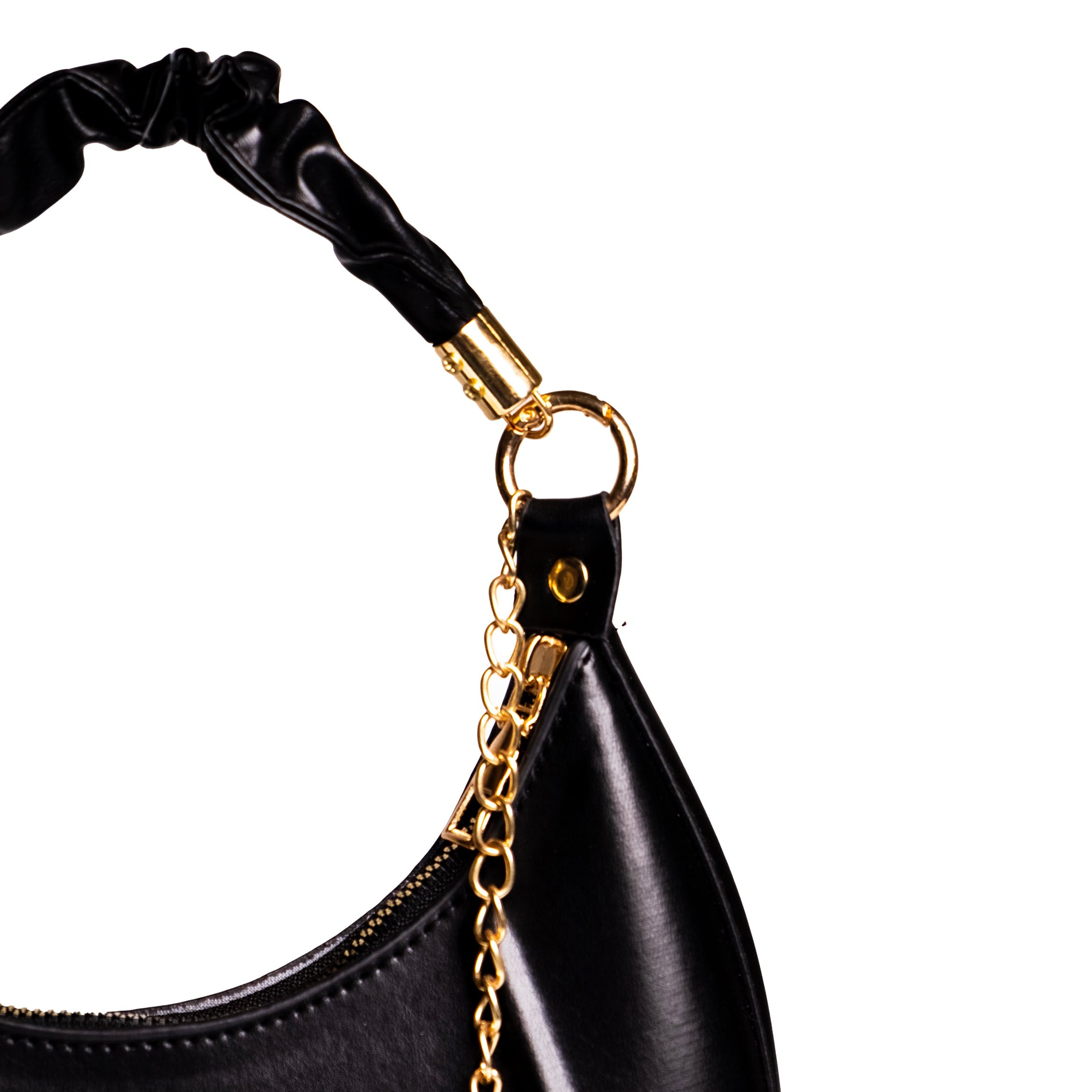 Chokore Chokore Baguette Bag with Gold Chain (Black) Chokore Baguette Bag with Gold Chain (Black) 