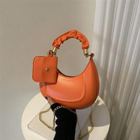 Chokore Chokore Baguette Bag with Gold Chain (Orange)