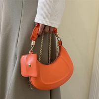 Chokore Chokore Baguette Bag with Gold Chain (Orange)