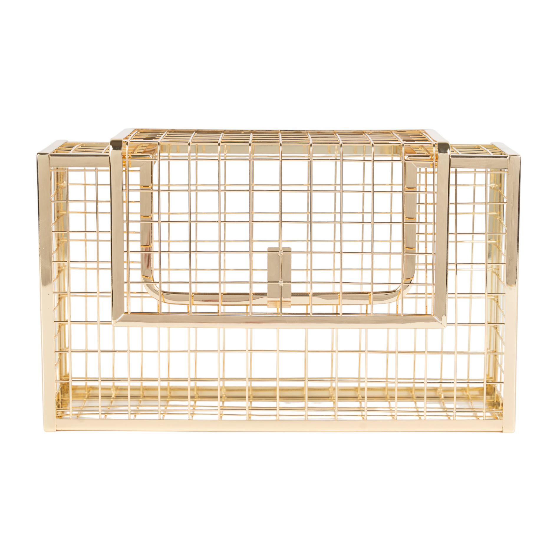 Chokore Chokore Metallic Cage Handbag (Golden) Chokore Metallic Cage Handbag (Golden) 