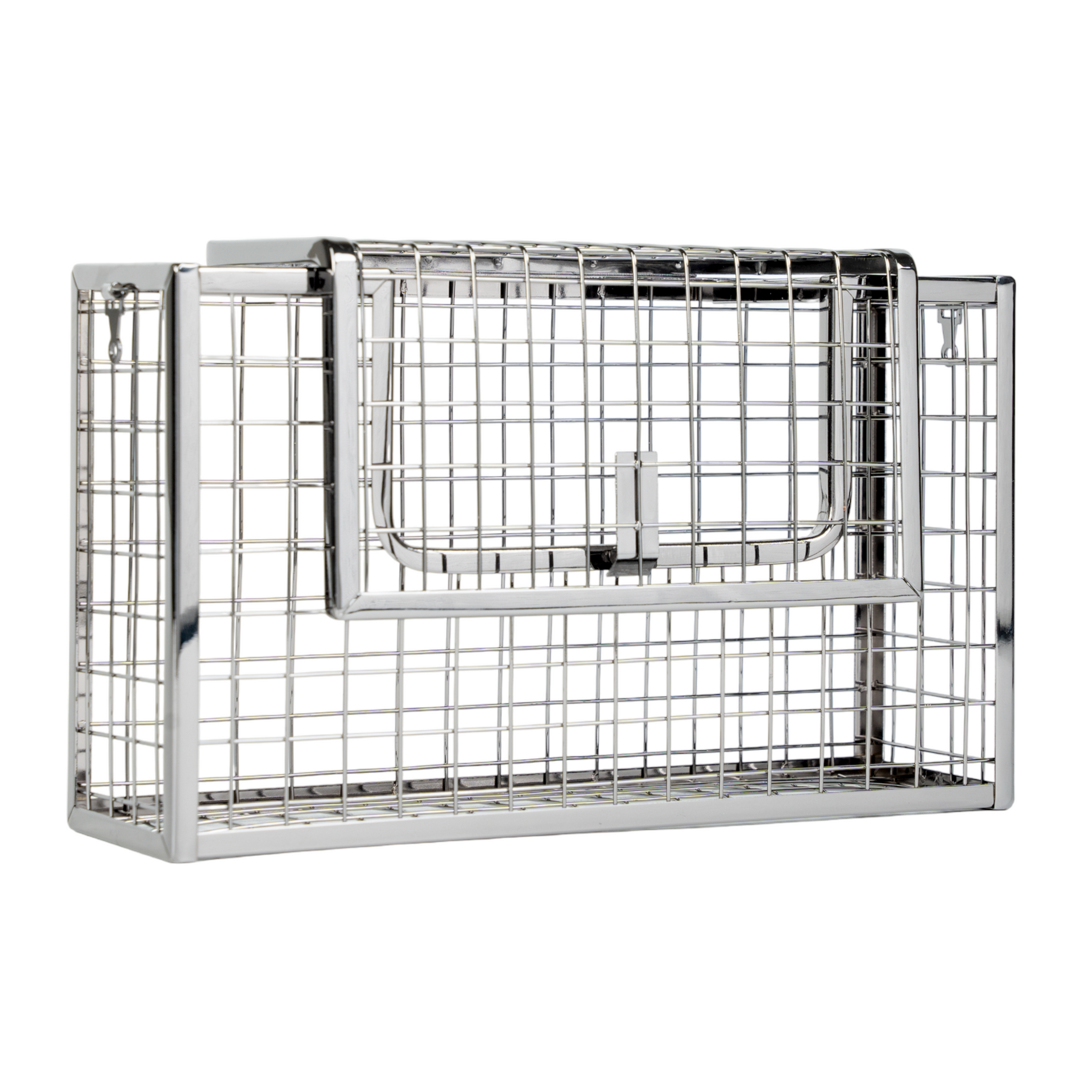 Chokore Metallic Cage Handbag (Silver)