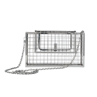 Chokore Chokore Metallic Cage Handbag (Silver)