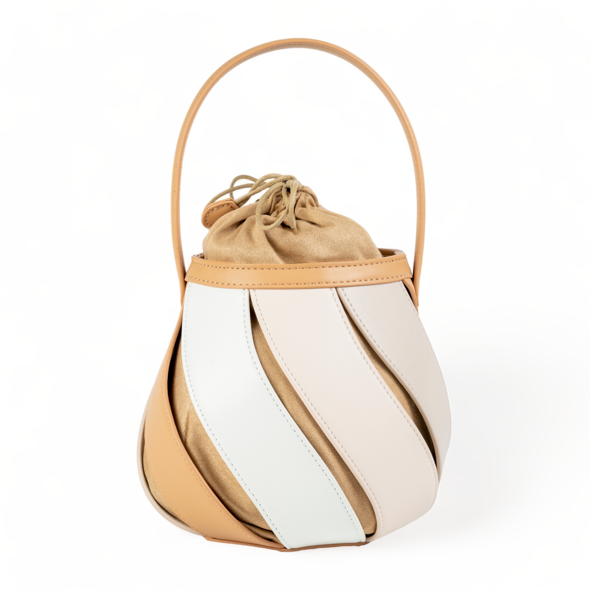 Chokore Chokore Spliced Bucket Bag (Beige) Chokore Spliced Bucket Bag (Beige) 