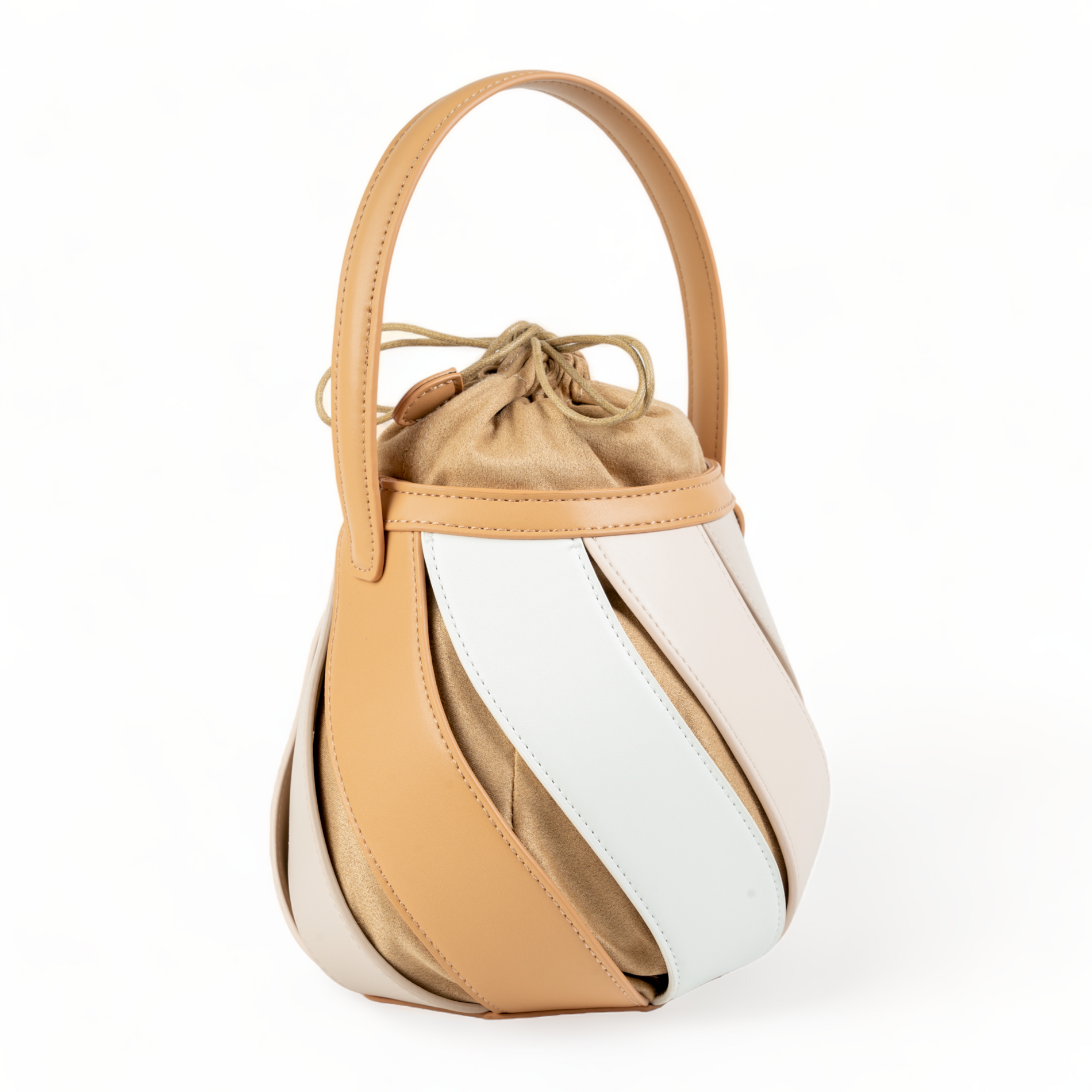 Chokore Chokore Spliced Bucket Bag (Beige) Chokore Spliced Bucket Bag (Beige) 