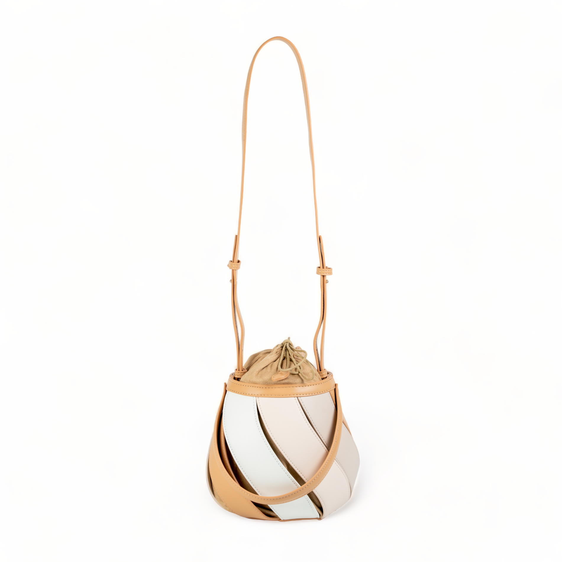 Chokore Chokore Spliced Bucket Bag (Beige) Chokore Spliced Bucket Bag (Beige) 