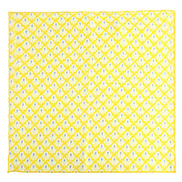 Chokore Chokore Yellow Silk Pocket Square - Indian At Heart line