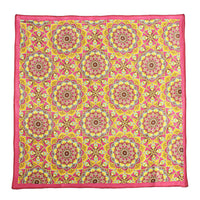 Chokore Chokore Fuschia and Orange Pocket Square - Indian at Heart line