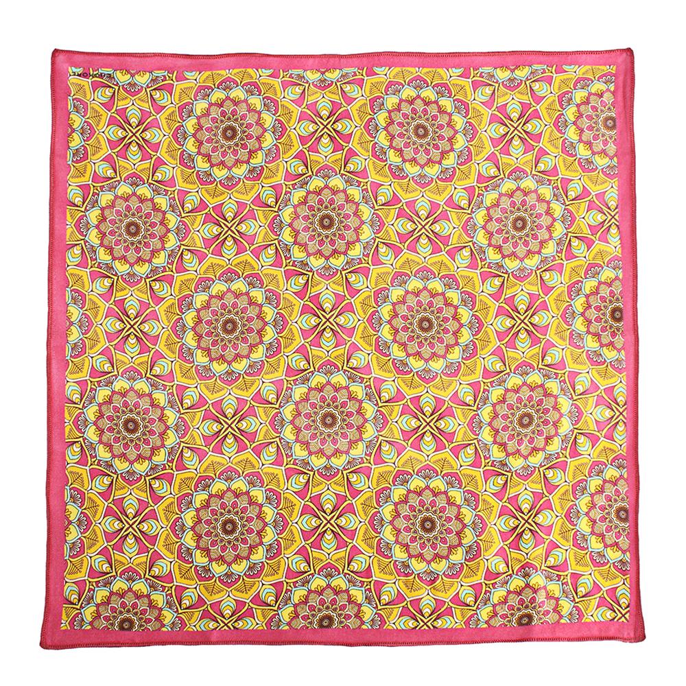 Chokore Fuschia and Orange Pocket Square - Indian at Heart line