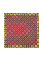 Chokore Chokore Red & Light Green Silk Pocket Square from Indian at Heart collection