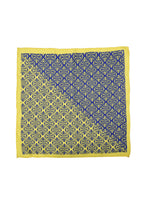 Chokore Chokore Yellow and Blue Silk Pocket Squares from Indian at Heart collection