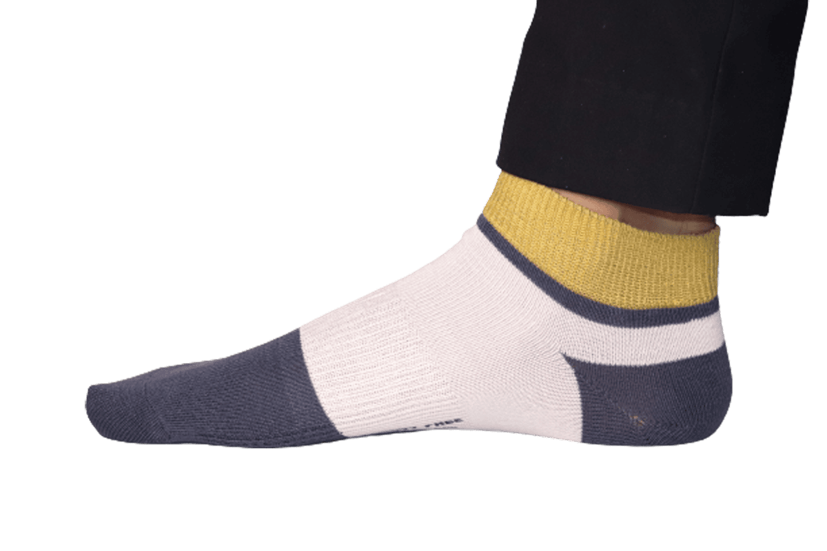 Chokore Navy Blue And Dark Grey Ankle Bamboo Socks