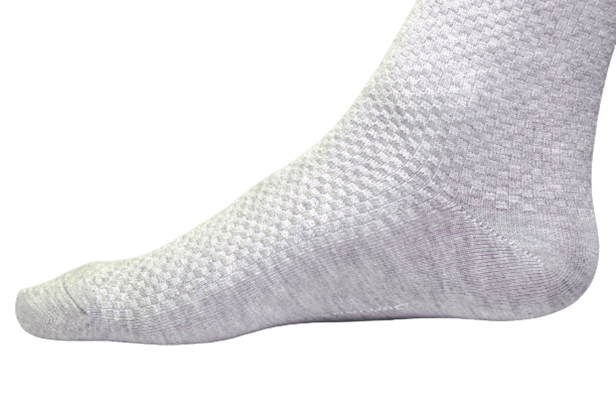 Chokore Chokore Light Grey Double Needle Bamboo Socks Chokore Light Grey Double Needle Bamboo Socks 