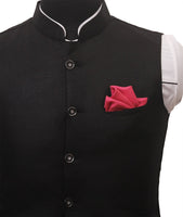 Chokore Chokore Pink Silk Pocket square for Men